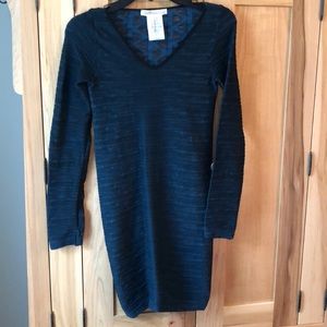 BCBGeneration Boysenberry Combo Crossback Dress